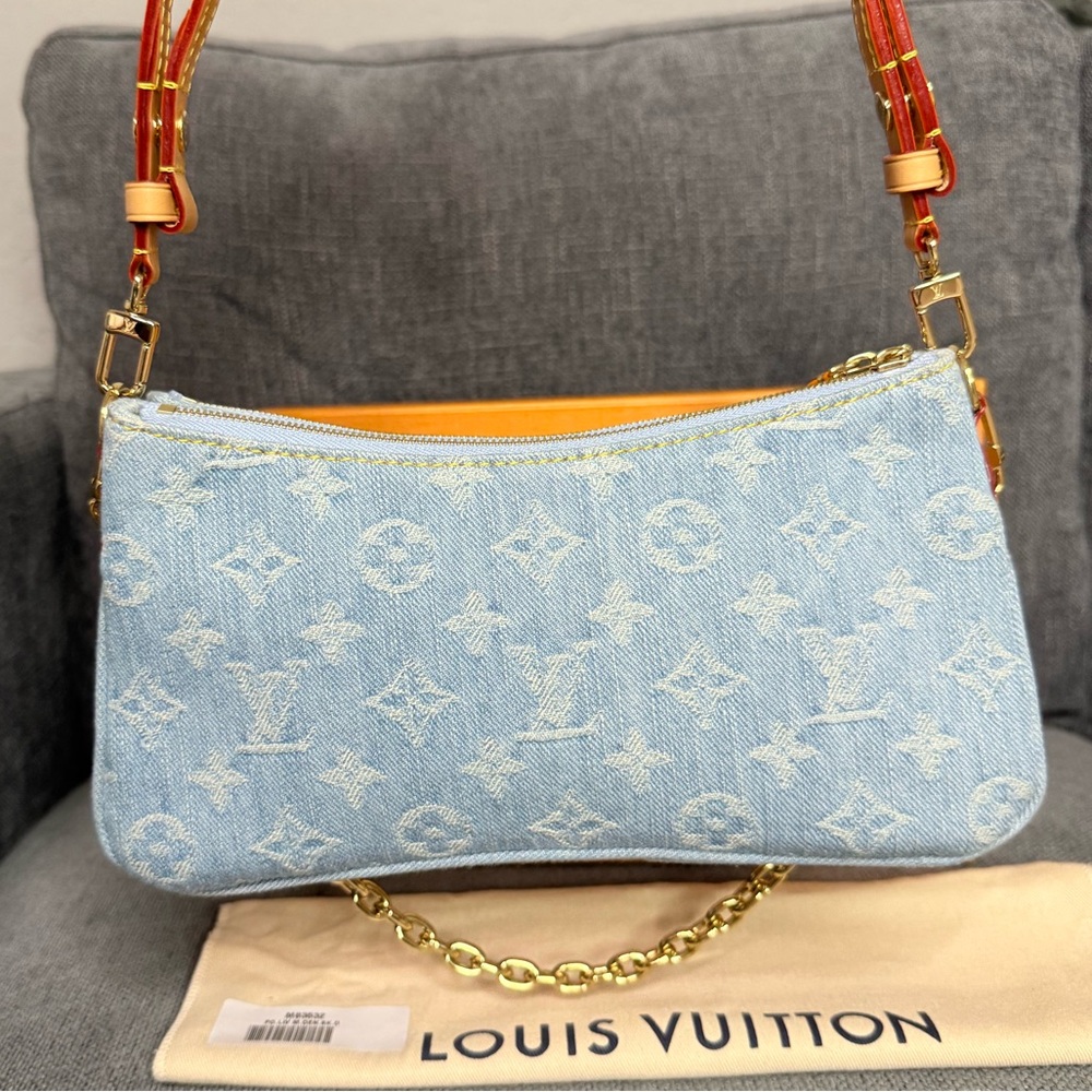 Louis Vuitton pochette LIV monogram DENIM bag - Picture 4 of 11